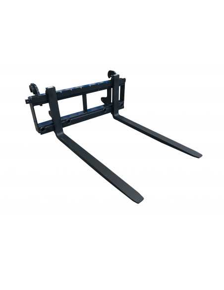Palettengabel Frontlader (EURO Aufnahme) Rahmenbreite 1200mm mit 4 Zinkenbuchsen und 2 Strohspießen 1000mm