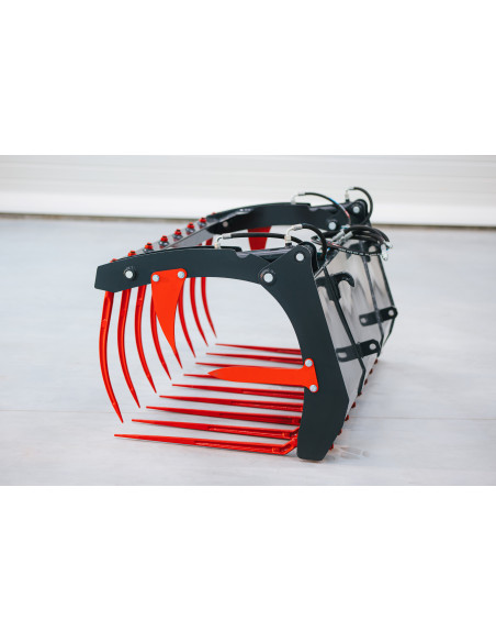 Krokodilgreifer Hoflader (herstellerspezifische Aufnahme) Zinken unten 880mm / Zinken oben 680mm geschmiedet / geschraubt