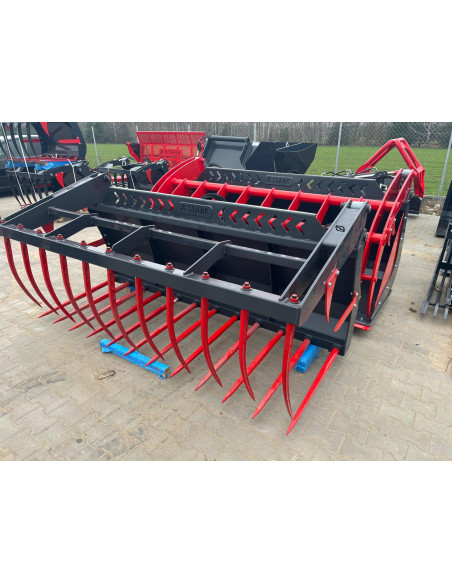 Krokodilgreifer Teleskoplader / Radlader -  Zinken unten 980mm / Zinken oben 780mm geschmiedet / geschraubt