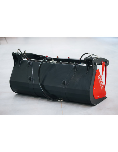 Krokodilschaufel Hoflader (herstellerspezifische Aufnahme) inkl. abnehmbare Seitenteile / Schürfleiste HB 500