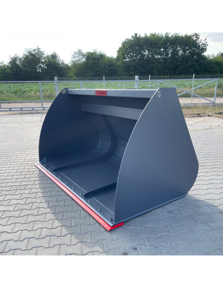 Volumenschaufel MEGA Teleskoplader / Radlader inkl. Verstärkung innen & Seitenwände / Schürfleiste HB500