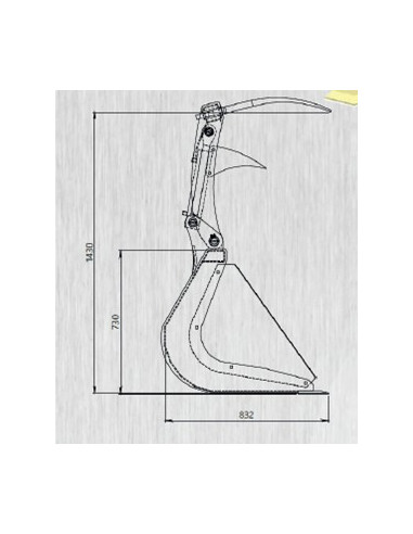 Krokodilschaufel Hoflader...