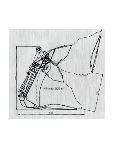 Schaufel 4/1 Hoflader (herstellerspezifische...