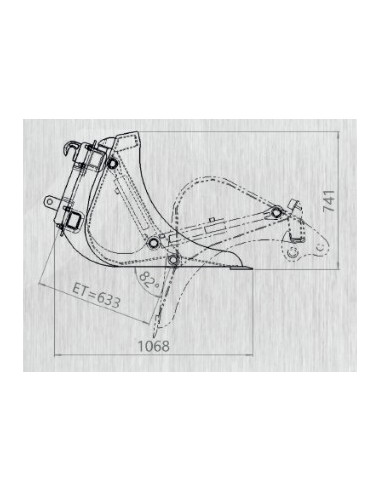 Hochkippschaufel Hoflader...