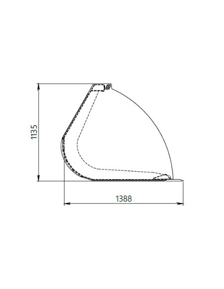 Volumenschaufel Teleskoplader / Radlader  inkl. Verstärkung innen & Seitenwände / Schürfleiste HB 500