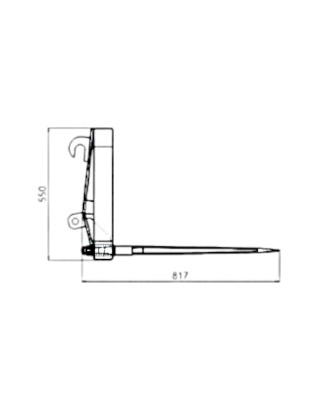 Ballenspieß SMART Frontlader (EURO Aufnahme)