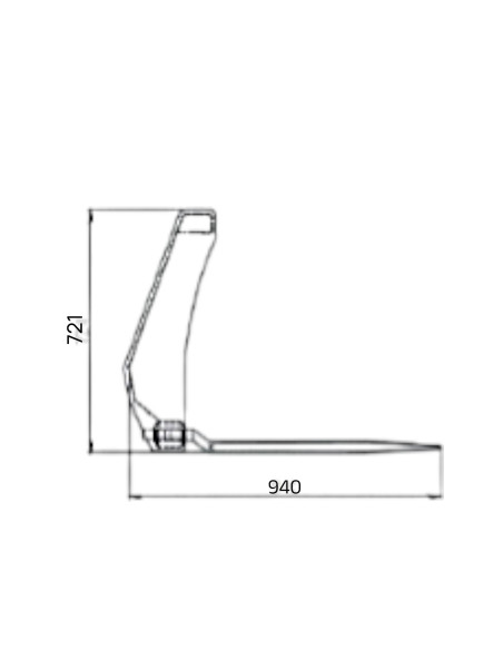 Dunggabel Frontlader (EURO Aufnahme) Zinken 880mm geschmiedet / geschraubt