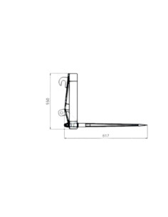 Ballenspieß 1,20m Hoflader (herstellerspezifische Aufnahme) 2