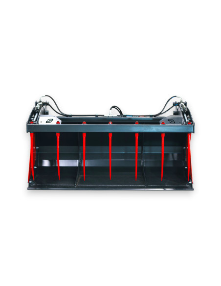 Greifschaufel LZ Hoflader (herstellerspezifische Aufnahme) inkl. abnehmbare Seitenteile / Schürfleiste HB 500