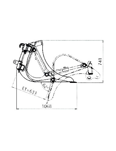 Hochkippschaufel Hoflader...