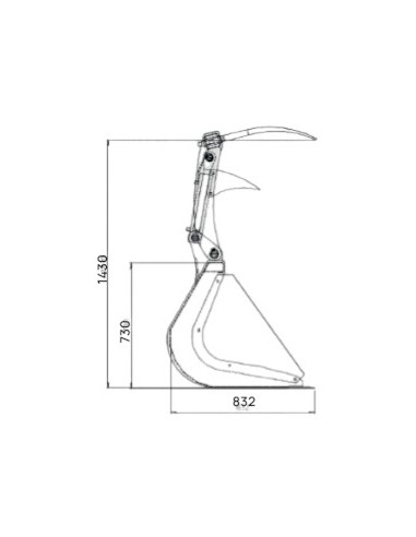 Krokodilschaufel Hoflader...