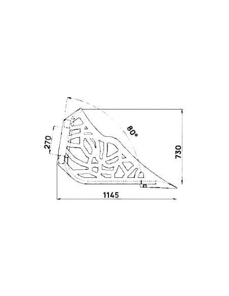 Siebschaufel Hoflader (herstellerspezifische Aufnahme) inkl. Schürfspitzen HB 500