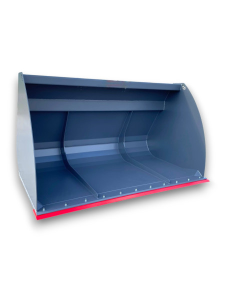 Volumenschaufel MEGA Teleskoplader / Radlader inkl. Verstärkung innen & Seitenwände / Schürfleiste HB500