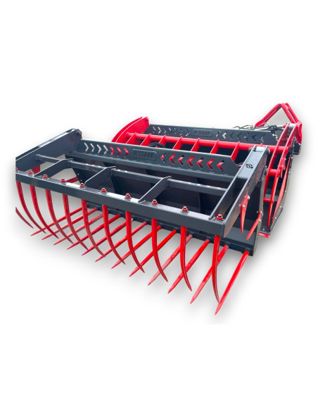 Krokodilgreifer Teleskoplader / Radlader -  Zinken unten 980mm / Zinken oben 780mm geschmiedet / geschraubt
