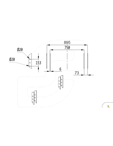 Dunggabel MINI MX C1 1,20m