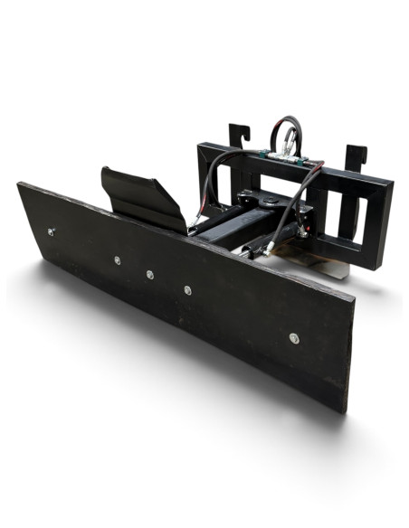 Gummischieber hydraulisch schwenkbar 35° Frontlader (EURO Aufnahme) inkl. verstellbarer Seitenteile +- 30°