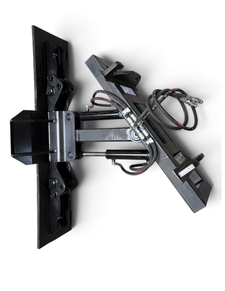 Gummischieber hydraulisch schwenkbar 35° Frontlader (EURO Aufnahme) inkl. verstellbarer Seitenteile +- 30°