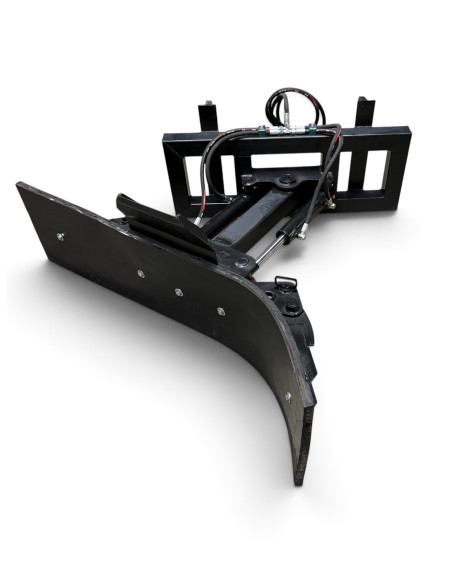 Gummischieber hydraulisch schwenkbar 35° Frontlader (EURO Aufnahme) inkl. verstellbarer Seitenteile +- 30°