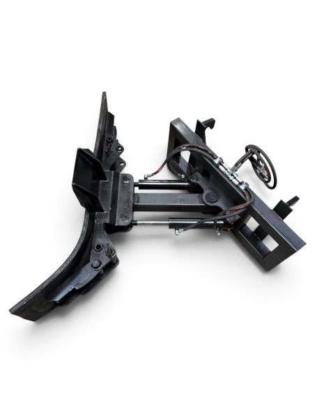 Gummischieber hydraulisch schwenkbar 35° Frontlader (EURO Aufnahme) inkl. verstellbarer Seitenteile +- 30°