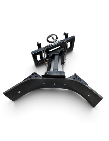 Gummischieber hydraulisch schwenkbar 35° Frontlader (EURO Aufnahme) inkl. verstellbarer Seitenteile +- 30°