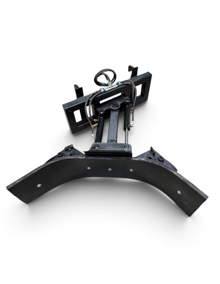 Gummischieber hydraulisch schwenkbar 35° Hoflader (herstellerspezifische Aufnahme) inkl. verstellbarer Seitenteile +/- 30°