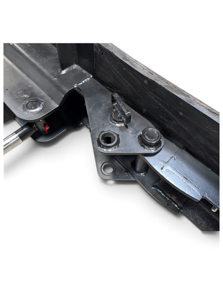 Gummischieber hydraulisch schwenkbar 1,70m Weidemann Aufnahme inkl. verstellbarer Seitenteile