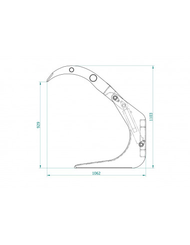 Holzgreifer MAX 04 Frontlader (EURO Aufnahme)