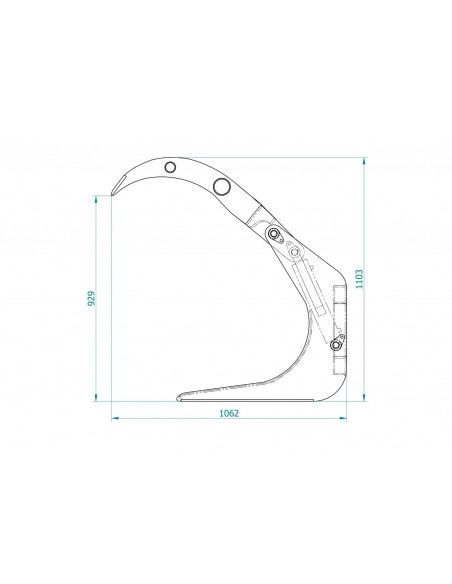 Holzgreifer MAX 04 Frontlader (EURO Aufnahme)
