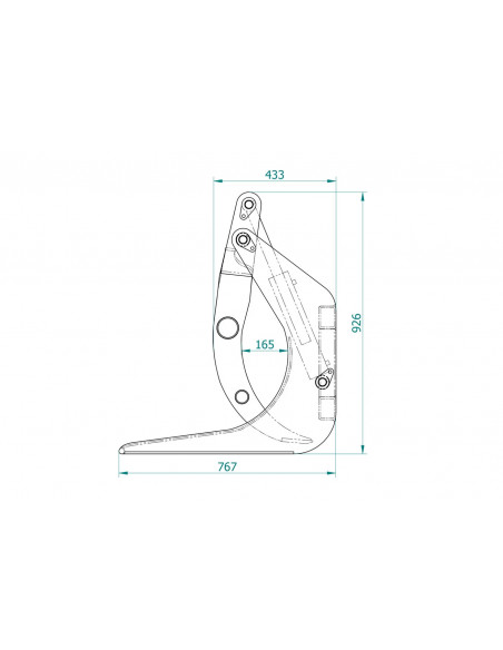 Holzgreifer MAX 04 Frontlader (EURO Aufnahme)