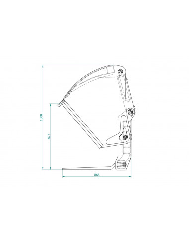 Silageschneidzange Frontlader (EURO Aufnahme)...