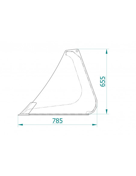 Universalschaufel Hoflader (herstellerspezifische Aufnahme) inkl. Einlagenverstärkung / Schürfleiste HB 500