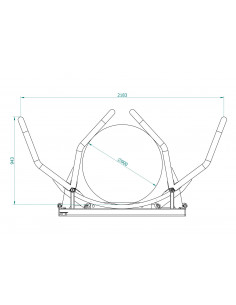 Ballengreifer 1 Hydraulikzylinder Frontlader (EURO Aufnahme) 2