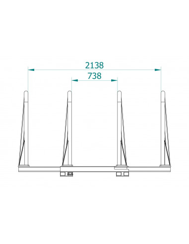 Quaderballenzange Hoflader...