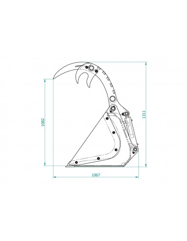 Greifschaufel L  Frontlader (Euro Aufnahme)...
