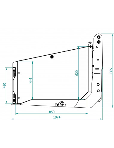 Heckanbaukiste – 3 Punkt KAT I/II inkl....