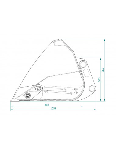 Hochkippschaufel Hoflader...