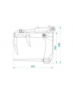 Krokodilgreifer MINI Frontlader / Hoflader / Kompaktlader... 2