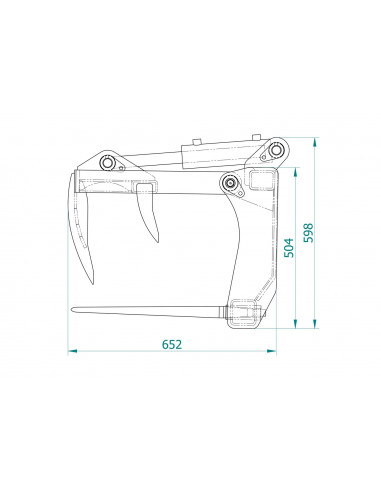Krokodilgreifer MINI Frontlader / Hoflader /...