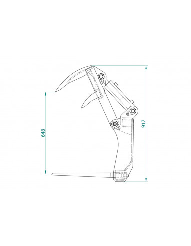 Krokodilgreifer MINI Frontlader / Hoflader /...